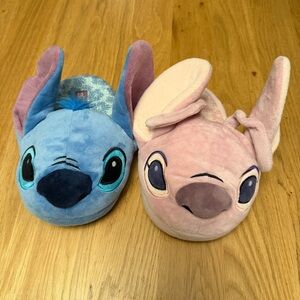 Disney Blue and Pink Stitch Kids Slippers